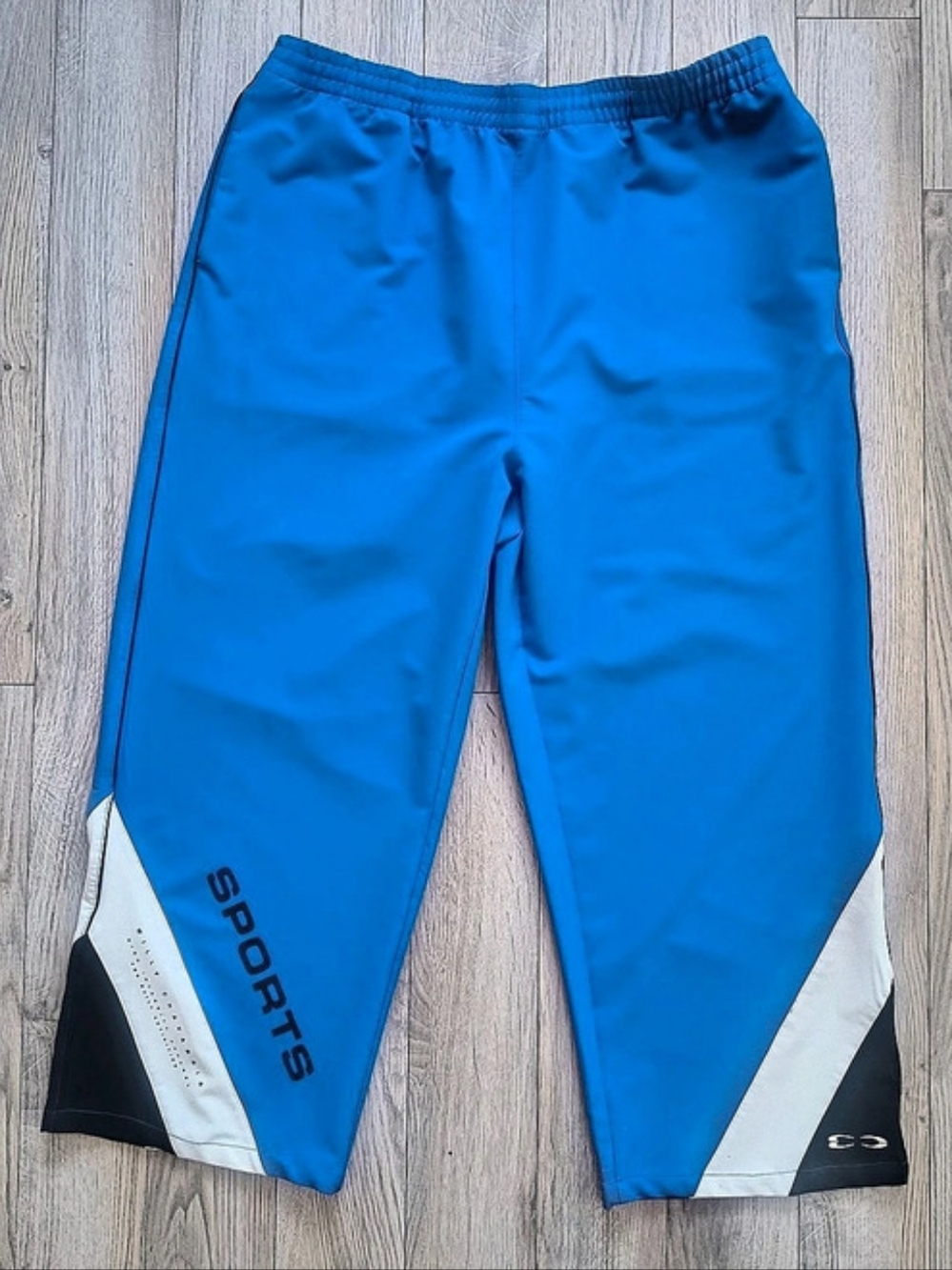 Willy Chavarria Color Block Track Pants in Blue Size Medium